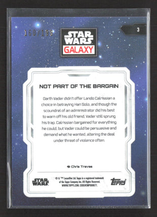 Star Wars Galaxy Chrome Darth Vader Not Part of the Bargain /199 #3