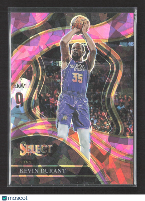 2023-24 Panini Select - Courtside Kevin Durant #202 Purple Cracked Ice Prizm /99