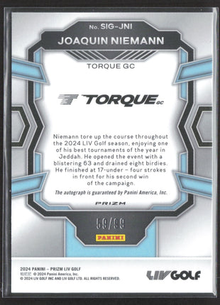 2024 Panini Prizm LIV Joaquin Niemann Silver Auto #SIG-JNI