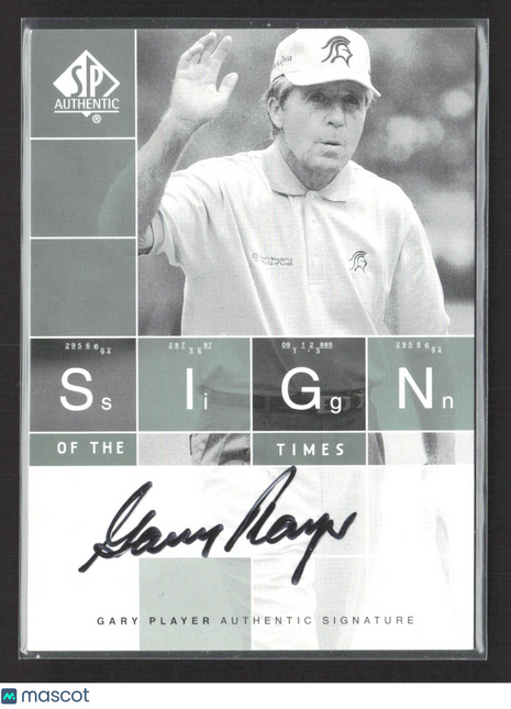 2002 SP Authentic Sign of the Times Gary Player Auto #ST-GP