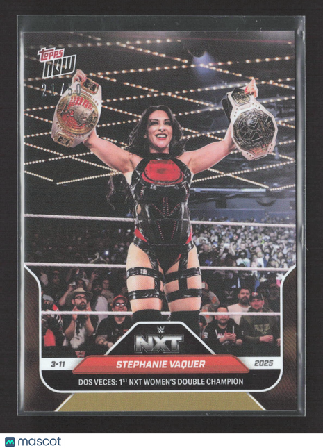 2025 Topps Now Stephanie Vaquer Gold /50 #34