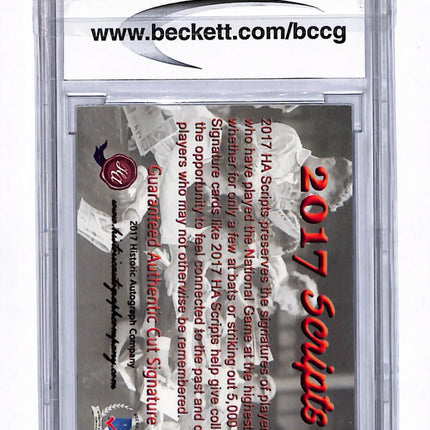 2017 Historic Autographs Scripts Murry Dickson BGS Authentic