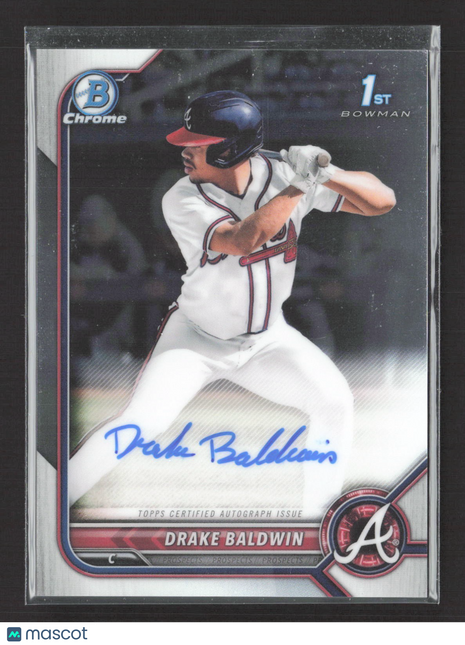 2022 Bowman Chrome Drake Baldwin 1st Chrome Auto #CDA-DBN