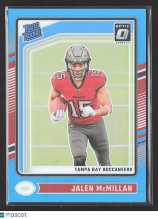 2024 Panini Donruss Optic Rated Rookie Jalen McMillan #239 Aqua Prizm /299 (RC)