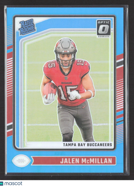 2024 Panini Donruss Optic Rated Rookie Jalen McMillan #239 Aqua Prizm /299 (RC)