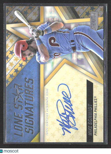 2024 Topps Stadium Club - Lone Star Signatures Mike Schmidt #LSS-MS Auto