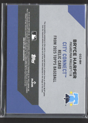 2025 Topps Series 2 City Connect Patch Collection Bryce Harper #CC2-BH /25