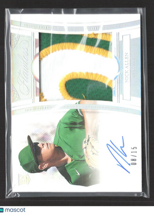 2022 Panini Flawless Rookie Patch Auto Nick Allen #RCP-NA Silver /15