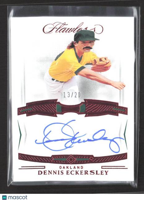 2022 Panini Flawless - Flawless Signatures Dennis Eckersley #FS-DE Ruby /20 Auto