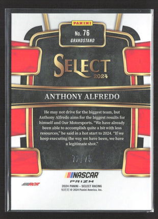 2024 Panini Select - Grandstand Anthony Alfredo #76 Neon Green Prizm /75