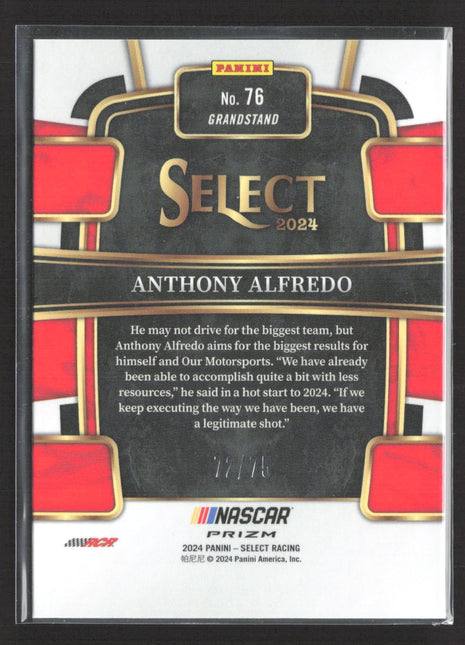 2024 Panini Select - Grandstand Anthony Alfredo #76 Neon Green Prizm /75