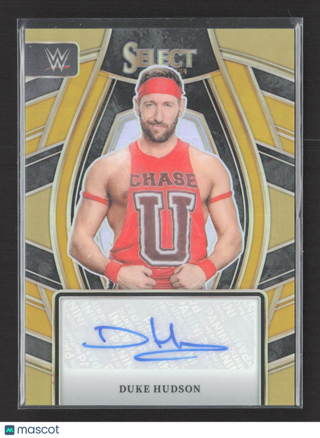 2024 Panini Select WWE - Signature Selections Duke Hudson #SL-DHS Gold Auto /10