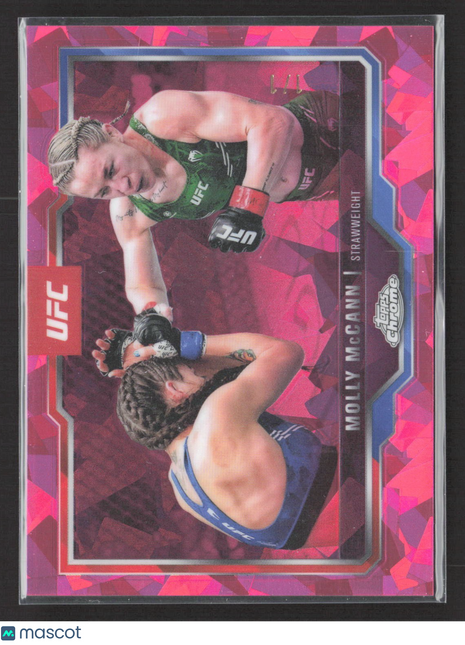2025 Topps Chrome UFC Sapphire Molly McCann #29 Padparadscha 1/1