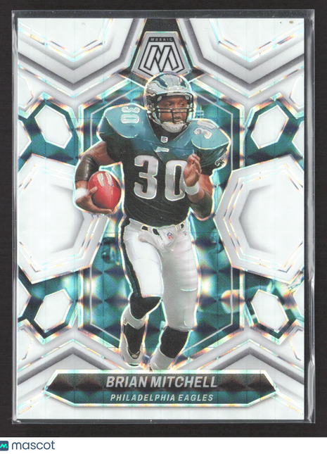 2024 Panini Mosaic - Brian Mitchell #227 White Prizm /25