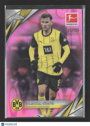 2024-25 Topps Chrome Pascal Grob Pink Lava Refractor /199 #25