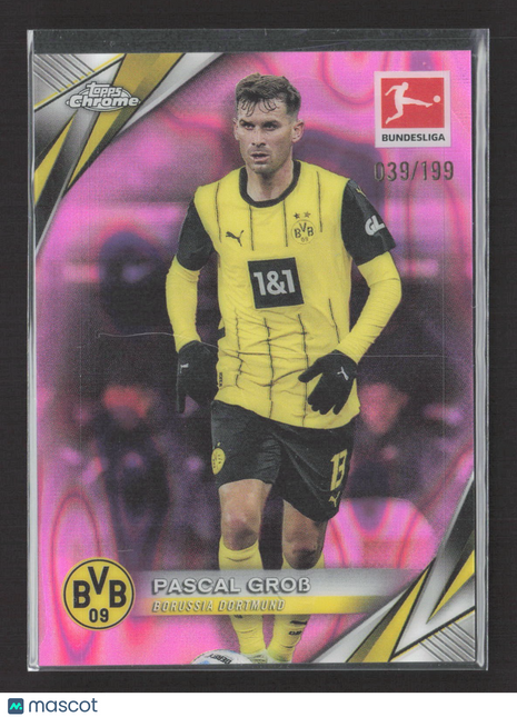 2024-25 Topps Chrome Pascal Grob Pink Lava Refractor /199 #25