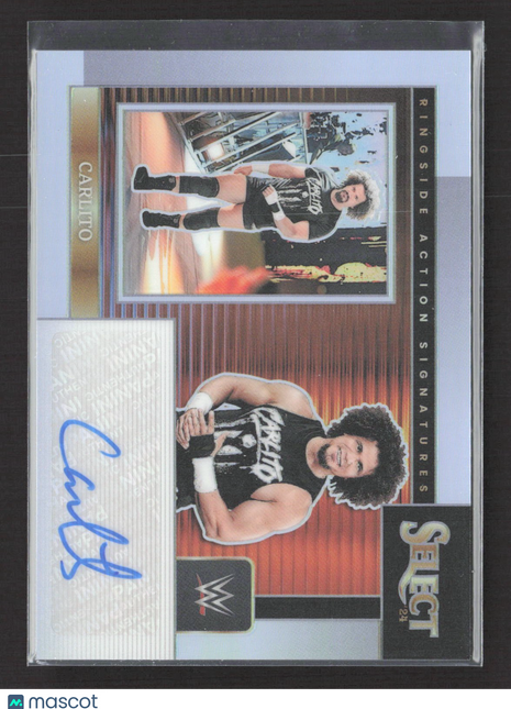 2024 Panini Select WWE Carlito Ringside Action Auto Silver #RA-CLT