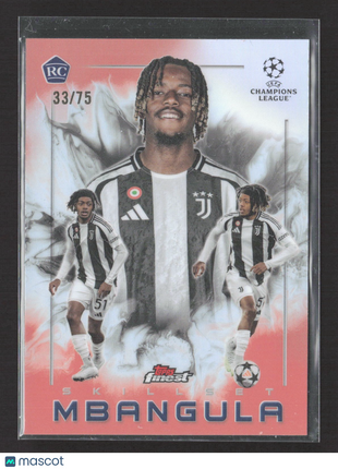 2024-25 Topps Finest Finest Skillset Samuel Mbangula #SK-8 Rc Rose Gold /75