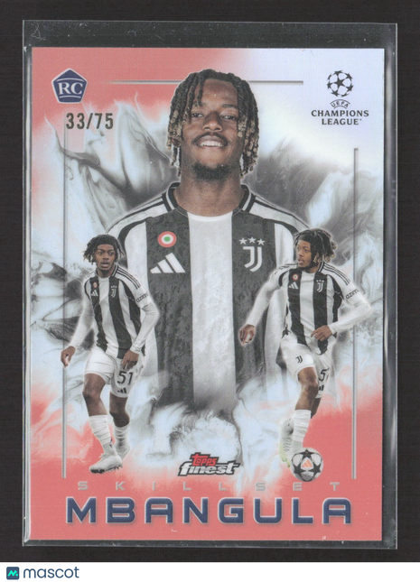 2024-25 Topps Finest Finest Skillset Samuel Mbangula #SK-8 Rc Rose Gold /75