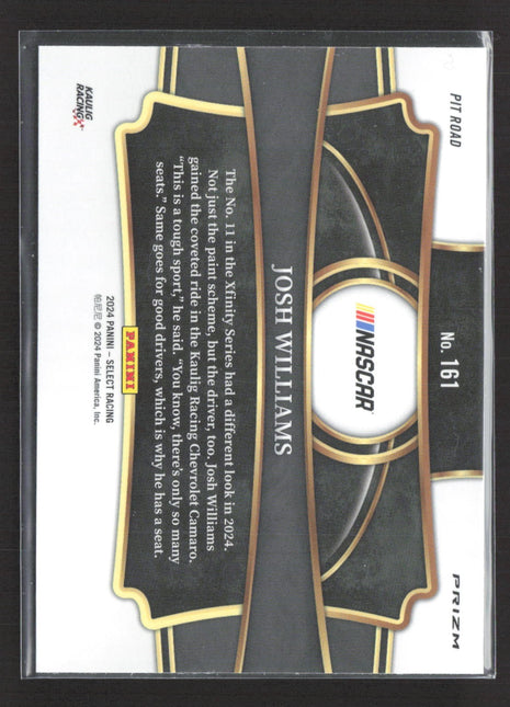 2024 Panini Select - Pit Road Josh Williams #161 Tri-Color Prizm