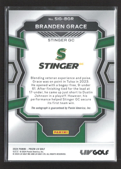 2024 Panini Prizm LIV Branden Grace Auto #SIG-BGR