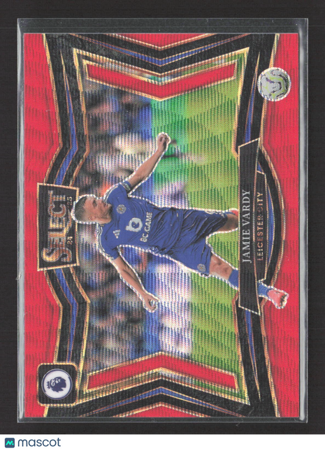 2024-25 Panini Select Premier League - Field Level Jamie Vardy #216 Red Wave /88