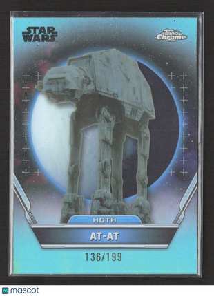 Star Wars Topps Chrome Hoth AT-AT Teal Refractor /199 #60