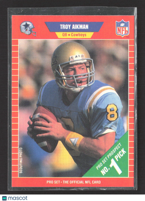 1989 Pro Set - Troy Aikman #490 (RC)