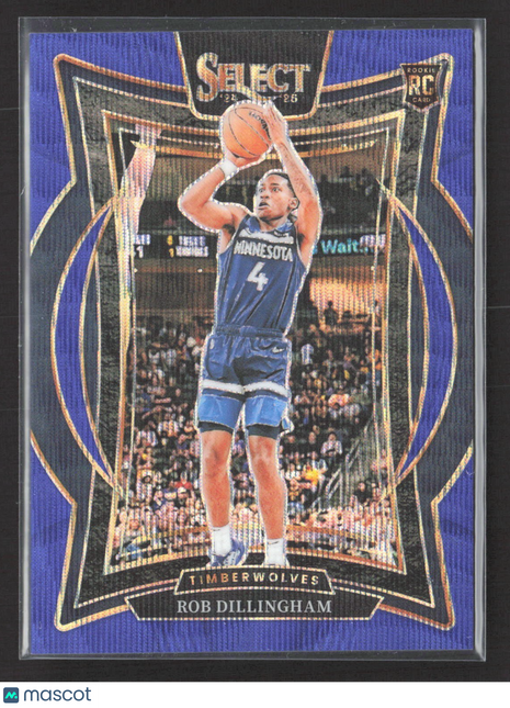 2024-25 Panini Select - Concourse Robert Dillingham #84 Blue Wave /75 Rc
