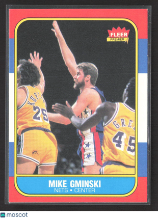 1986-87 Fleer - Mike Gminski #38