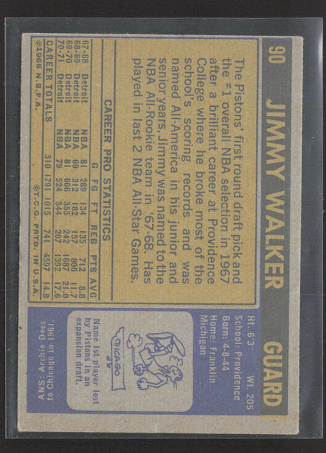 1971-72 Topps Jimmy Walker #90