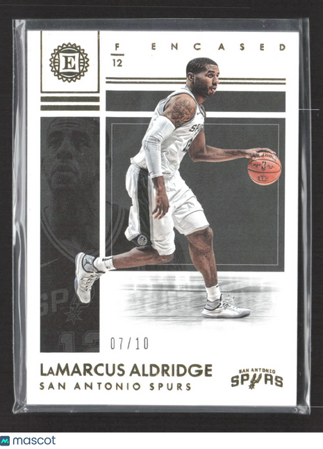 2017-18 Panini Encased - LaMarcus Aldridge #82 Gold /10