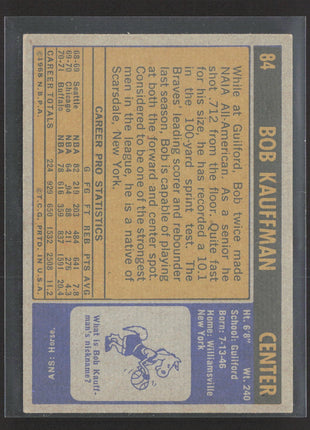 1971-72 Topps - Bob Kauffman #84