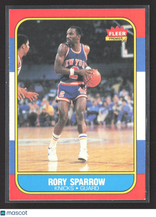 1986-87 Fleer - Rory Sparrow #105
