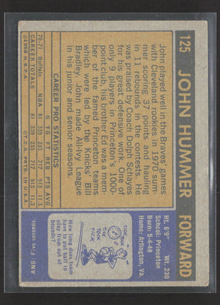 1971-72 Topps - John Hummer #125 (RC)