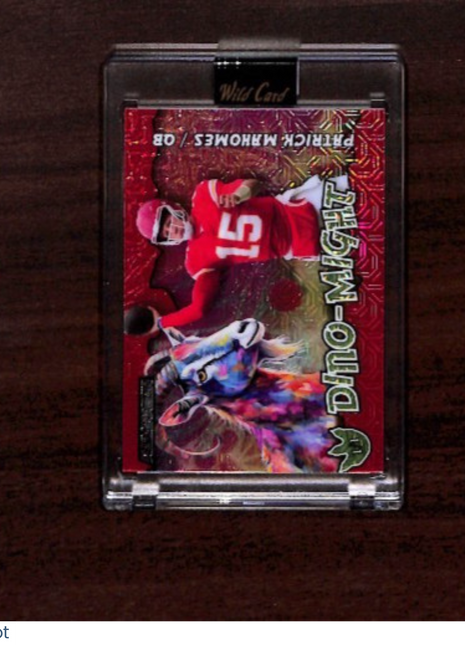 2024 Wild Card Dino-Might Alumination Patrick Mahomes GOAT 1/1 #AD-PM3
