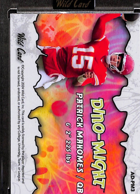2024 Wild Card Dino-Might Alumination Patrick Mahomes GOAT 1/1 #AD-PM3