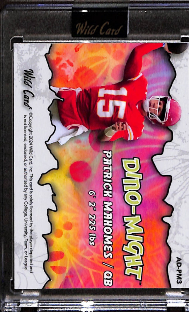 2024 Wild Card Dino-Might Alumination Patrick Mahomes GOAT 1/1 #AD-PM3