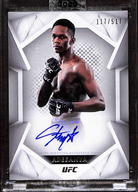 2020 Topps UFC Striking Signatures - Israel Adesanya #STS-IA /517 Auto