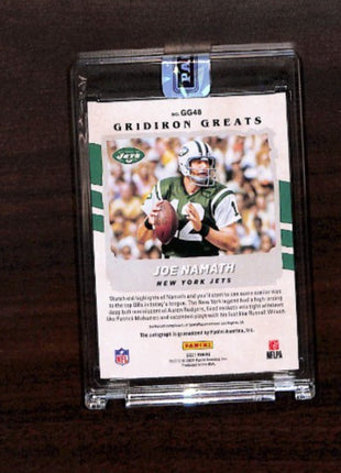 2021 Panini Donruss - Gridiron Greats Joe Namath #GG48 Auto