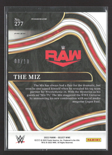 2022 Panini Select WWE The Miz Gold Shock Ringside /10 #277