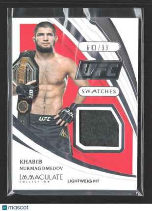 2021 Panini Immaculate UFC Khabib Nurmagomedov Swatches /99 #S-KBN