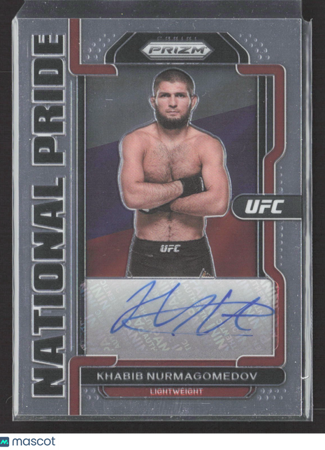 2022 Panini Prizm UFC Khabib Nurmagomedov National Pride Auto #NP-KBN