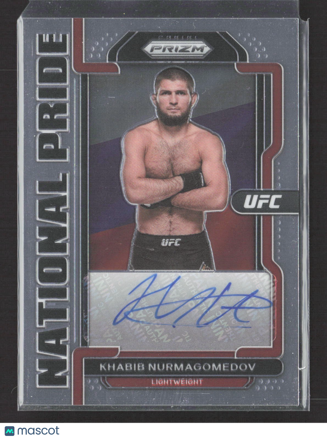 2022 Panini Prizm UFC Khabib Nurmagomedov National Pride Auto #NP-KBN