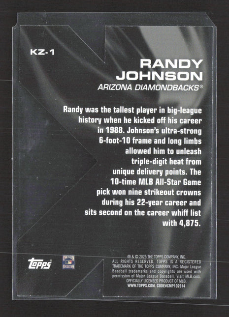 2025 Topps Series 2 K Zone Randy Johnson #KZ-1
