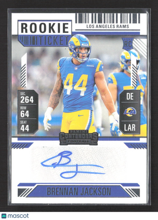 2024 Panini Contenders Rookie Ticket Brennan Jackson #292 Rc Auto