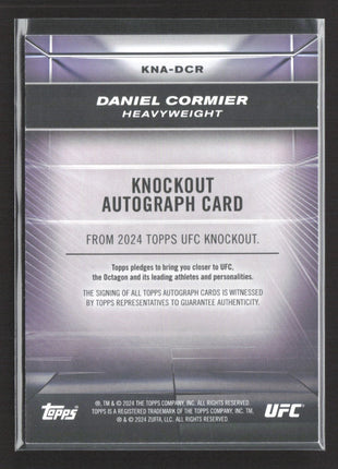 2024 Topps UFC Knockout Daniel Cormier Auto #KNA-DCR