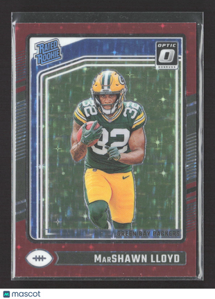 2024 Panini Optic Marshawn Lloyd Rated Rookie Red Stars Prizm #275