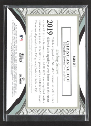 2023 Topps terling Seasons Auto Relics Christian Yelich #SSAR-CYE /25