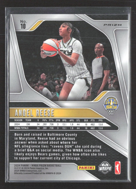 2024 Panini Prizm WNBA - Angel Reese #10 Silver Prizm (RC)